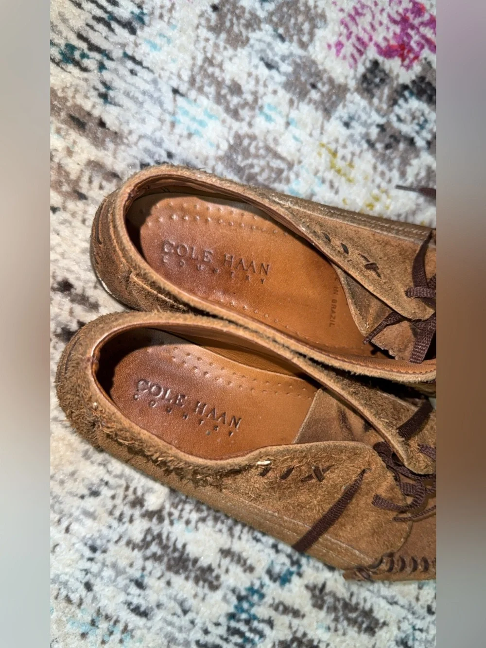 Cole Haan Casual Brown Suede Moccasin Shoe